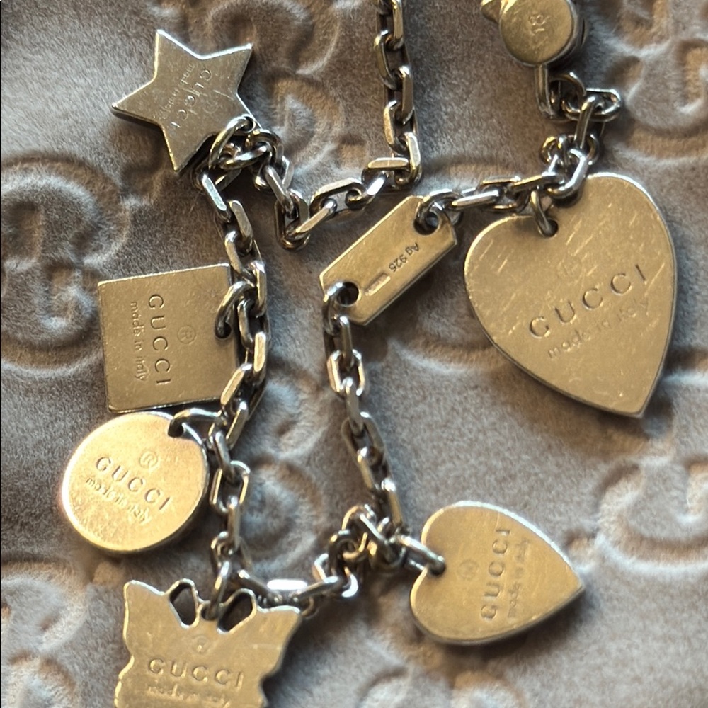 Gucci Silver Charm Bracelet - Picture 2 of 10